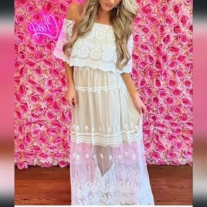 Off shoulder dress/gown